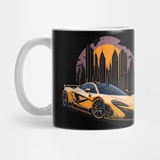 McLaren P1 Vintage Car Art Mug